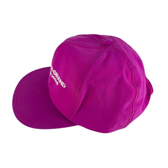 Vintage MGM Grand Las Vegas Snapback Hat Neon Magenta Pink Purple Cap 90s‎ - Picture 3 of 8